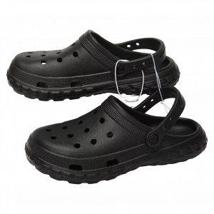 MUMUSO Gartenclogs für Herren in Schwarz – bequeme, atmungsaktive Herrenschuhe für Garten und Freizeit.