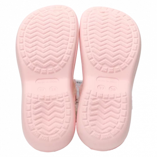 MUMUSO Winter Clogs Damen, gefüttert und bequem – warme Hausschuhe rosa in Größe 35-36 für kalte Tage.