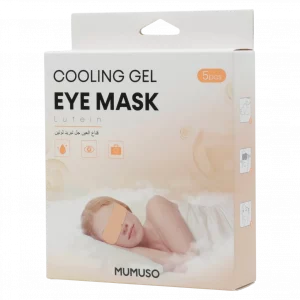 MUMUSO Gel-Augenmaske 5er-Pack mit kühlender Wirkung aus Vliesstoff, transparent – ideale Augenmaske zur Entspannung.