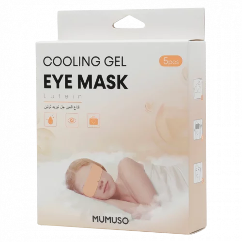 MUMUSO Gel-Augenmaske 5er-Pack mit kühlender Wirkung aus Vliesstoff, transparent – ideale Augenmaske zur Entspannung.