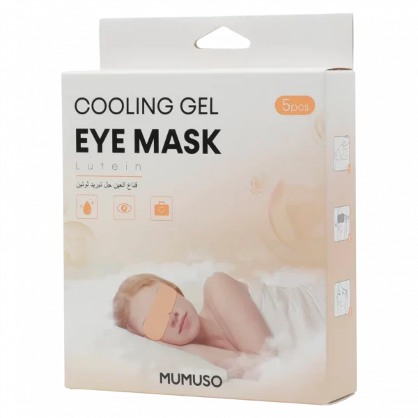 MUMUSO Gel-Augenmaske 5er-Pack mit kühlender Wirkung aus Vliesstoff, transparent – ideale Augenmaske zur Entspannung.