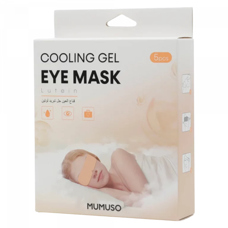 MUMUSO Gel-Augenmaske 5er-Pack mit kühlender Wirkung aus Vliesstoff, transparent – ideale Augenmaske zur Entspannung.