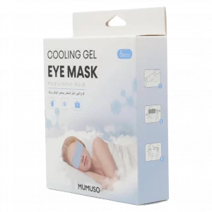 MUMUSO Gel-Augenmaske für Erwachsene, kühlend, Vliesstoff, hellblau – erfrischende Augenmaske für müde Augen.