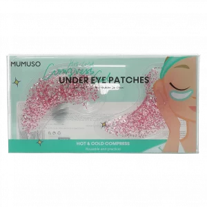 MUMUSO Gel-Augenpads zur Kompression, wiederverwendbar, aus PET, Pink – entspannende Gel-Kompressen für die Augenpflege.