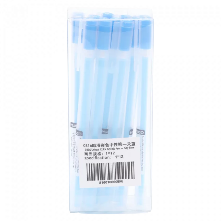 MUMUSO Gel-Tintenstift mit feiner Spitze, himmelblau – Gel-Tintenstift für Notizen und Skizzen, ideal für Schreibwarenfans.
