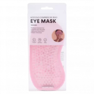 MUMUSO Gelperlen-Augenmaske zur Kalt- und Warmanwendung, 170,8 g in Rosa – Wellness Augenmaske mit Kristallgel für entspannte Augen.