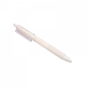 MUMUSO Gelstift mit Druckmechanik in Weiß – ergonomischer Gelstift für präzises Schreiben und Notizen im Alltag.