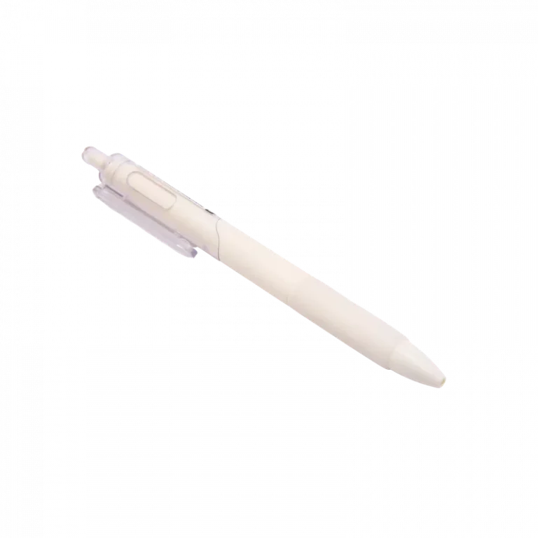 MUMUSO Gelstift mit Druckmechanik in Weiß – ergonomischer Gelstift für präzises Schreiben und Notizen im Alltag.