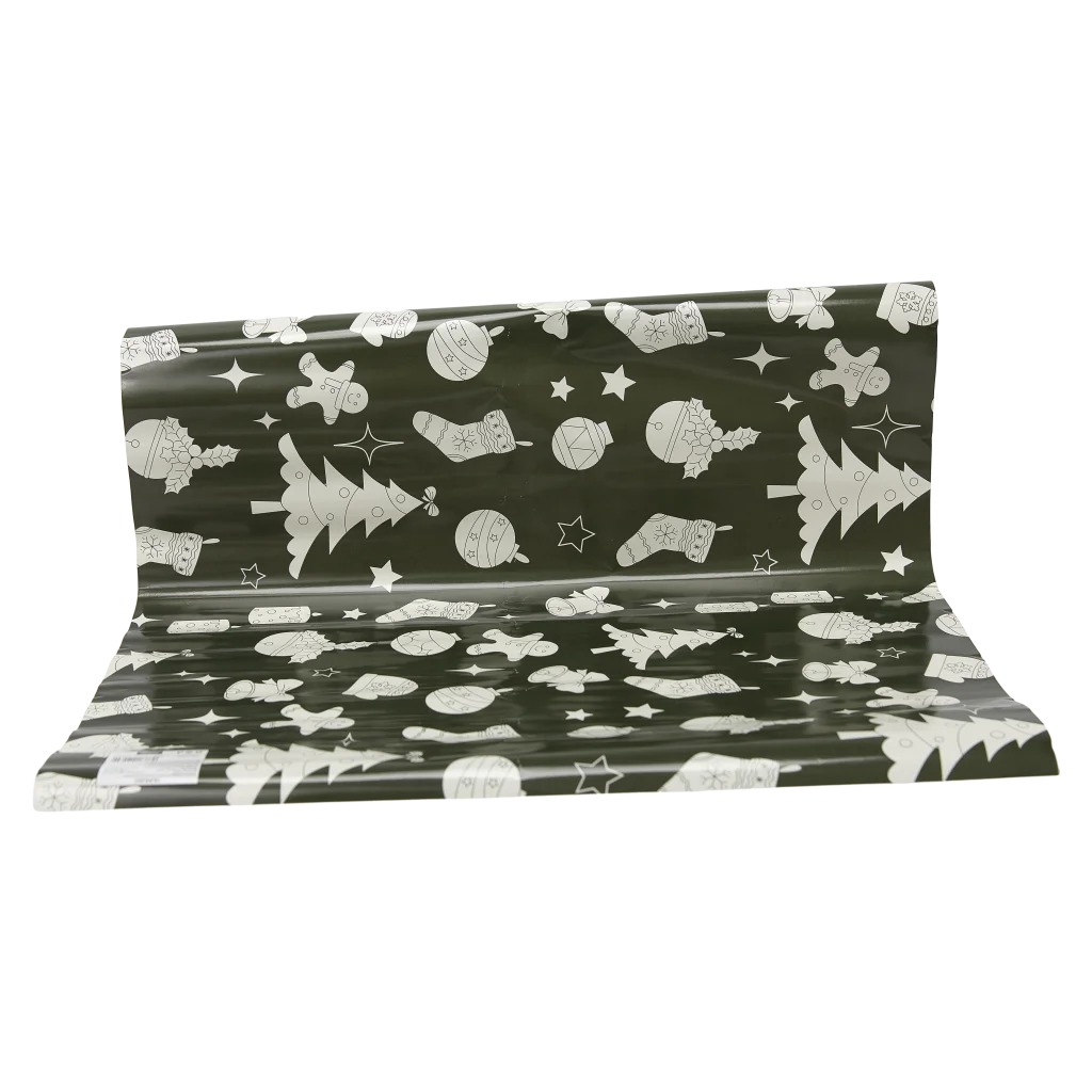 mumuso_geschenkpapier_weihnachtsbaum_37g_gruen.webp MUMUSO Geschenkpapier Weihnachten in Grün, 37 g mit Tannenbaum-Print – festliches Papier für Weihnachtsgeschenke.