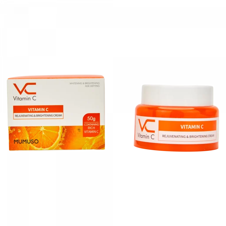 MUMUSO Gesichtscreme mit Vitamin C, 50 g in Orange – feuchtigkeitsspendende Vitamin C Creme für strahlende Haut.