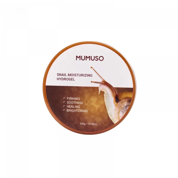 MUMUSO Gesichtsgel mit Schneckensekret-Filtrat, 300 g – feuchtigkeitsspendende Gesichtspflege für sensible Haut im Tiegel.