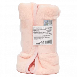 MUMUSO Gesichtshandtuch Coral Fleece mit Capybara, besonders weich und saugstark für empfindliche Haut, rosa.
