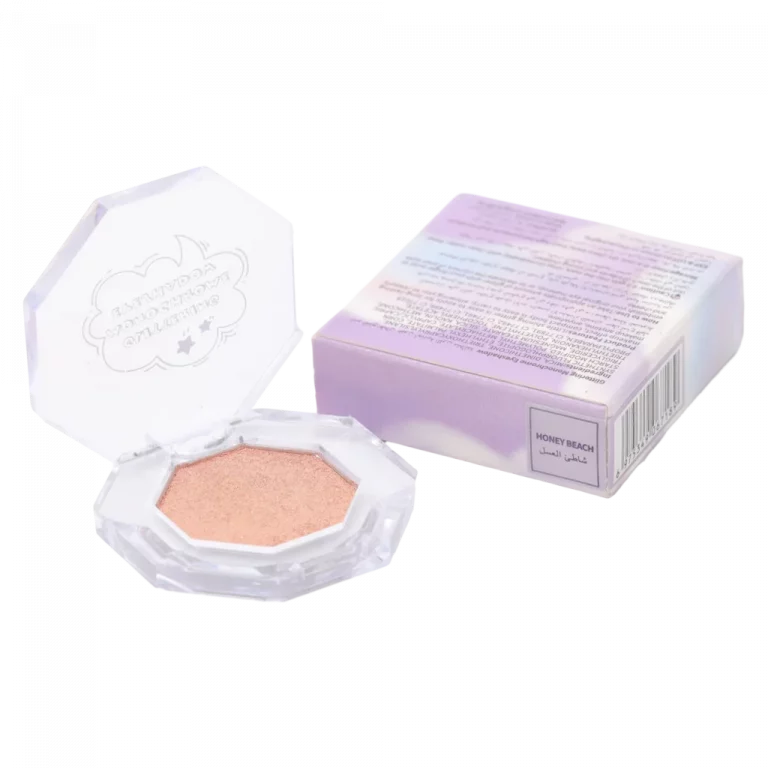 MUMUSO Glitter Monochrome Lidschatten Honey Beach, kompakt (Gold) – schimmernder Lidschatten mit Glitzereffekt für strahlendes Augen-Make-up.