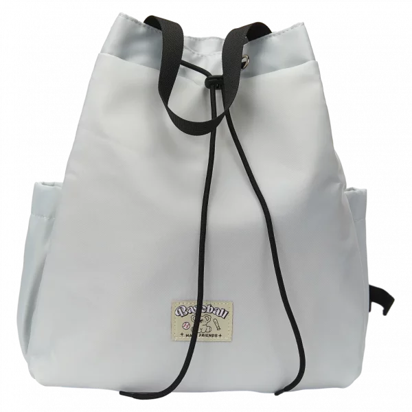 MUMUSO Rucksack aus Nylon, viel Stauraum (Weiß) mit Koala, praktischer Begleiter für Schule oder Alltag.