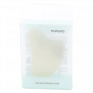 MUMUSO Gua Sha Stein aus Naturmaterial für Gesicht und Körper, grün – Beauty-Tool für entspannende Gesichtsmassage.