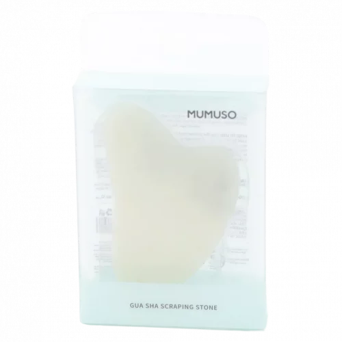 MUMUSO Gua Sha Stein aus Naturmaterial für Gesicht und Körper, grün – Beauty-Tool für entspannende Gesichtsmassage.