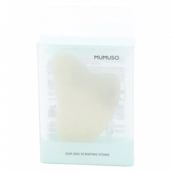 MUMUSO Gua Sha Stein aus Naturmaterial für Gesicht und Körper, grün – Beauty-Tool für entspannende Gesichtsmassage.