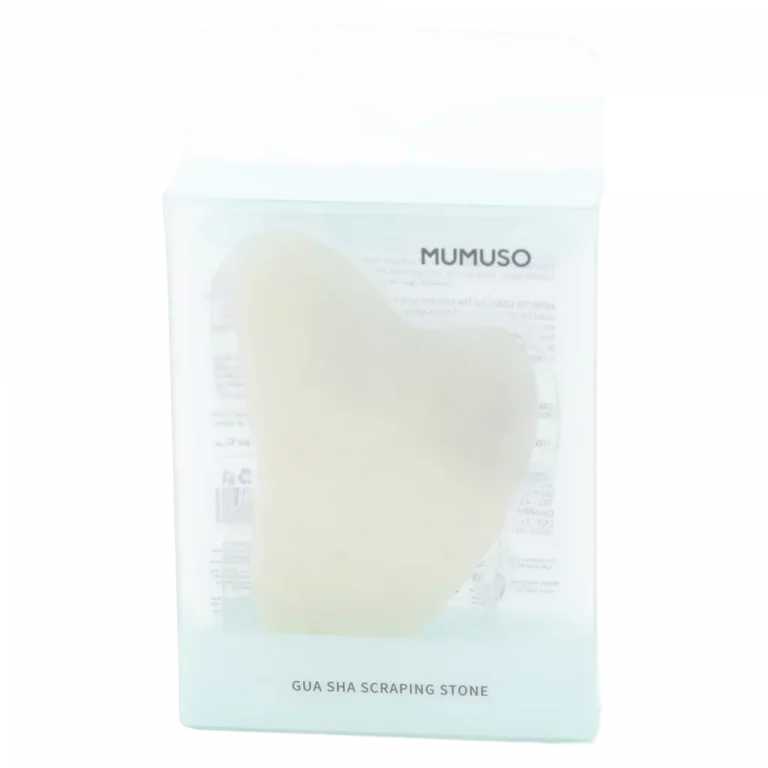 MUMUSO Gua Sha Stein aus Naturmaterial für Gesicht und Körper, grün – Beauty-Tool für entspannende Gesichtsmassage.