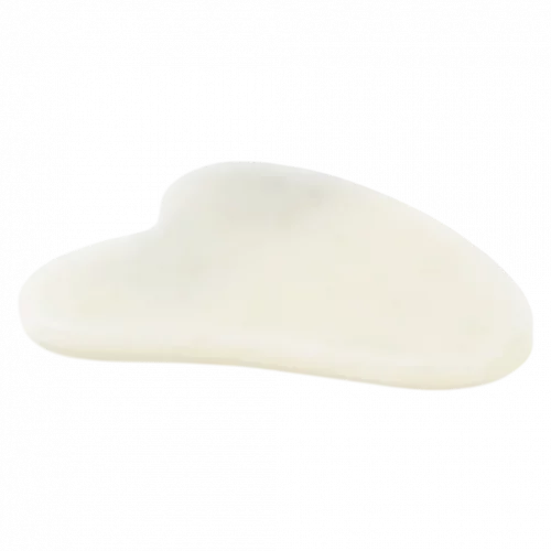 MUMUSO Gua Sha Stein aus Naturmaterial für Gesicht und Körper, grün – Beauty-Tool für entspannende Gesichtsmassage.