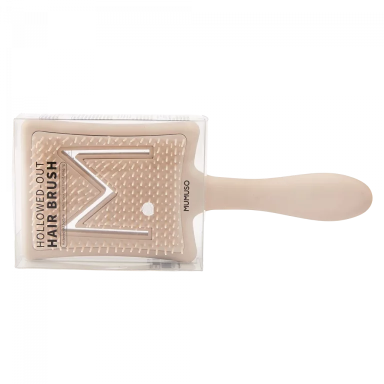 MUMUSO Haarbürste aus ABS-Kunststoff mit luftdurchlässigem Bürstenkopf, rosa – Haarbürste für alle Haartypen.