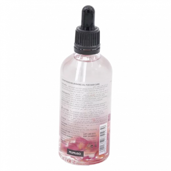 MUMUSO Haaröl mit Rosenblüten, 100 ml – pflegendes Haaröl für geschmeidiges Haar und intensive Haarpflege.