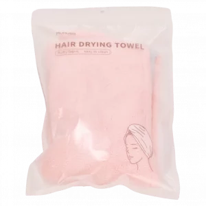 MUMUSO Haarturban aus Coral Fleece, Mikrofaser (Rosa) – saugstarker Mikrofaser Handtuchturban zum schnellen Trocknen der Haare.