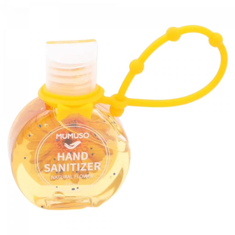 MUMUSO Handdesinfektionsgel mit Kamille, 30 ml (Gelb) – praktisches Handdesinfektionsgel für unterwegs mit angenehmem Duft.