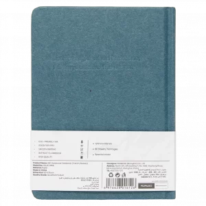 MUMUSO Hardcover-Notizbuch A5 in Blau mit 80 Seiten, stabiles Notizbuch für Notizen und Skizzen im Büro oder unterwegs.