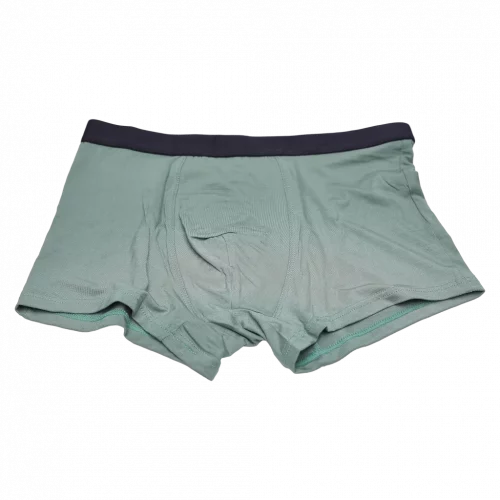 MUMUSO Herren Boxershorts, Größe L in grau-grün – bequeme Herrenunterwäsche mit elastischem Bund für den Alltag.