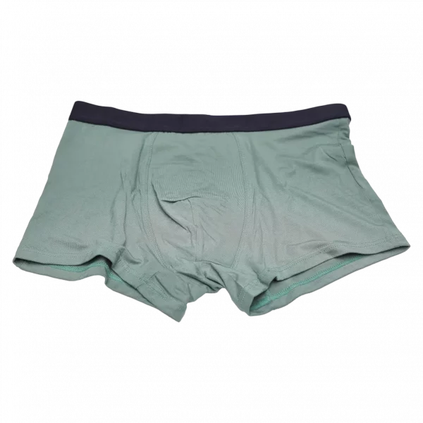 MUMUSO Herren Boxershorts, Größe L in grau-grün – bequeme Herrenunterwäsche mit elastischem Bund für den Alltag.