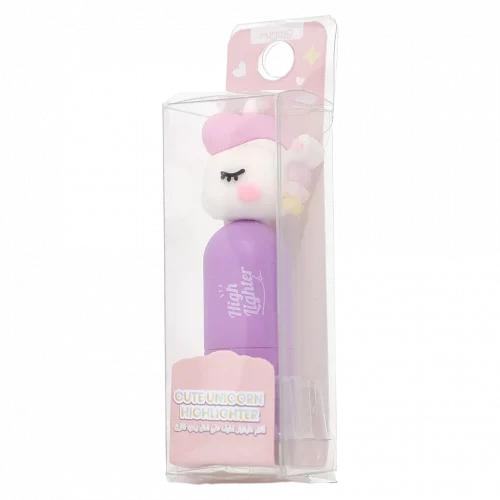 MUMUSO Highlighter mit Einhorn, grün, idealer Textmarker für Schule und Büro, lustiges Schreibwarenaccessoire.