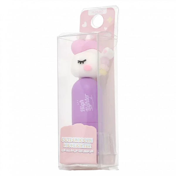 MUMUSO Highlighter mit Einhorn, grün, idealer Textmarker für Schule und Büro, lustiges Schreibwarenaccessoire.