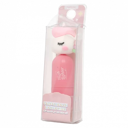 MUMUSO Highlighter mit Einhorn, grün, idealer Textmarker für Schule und Büro, lustiges Schreibwarenaccessoire.