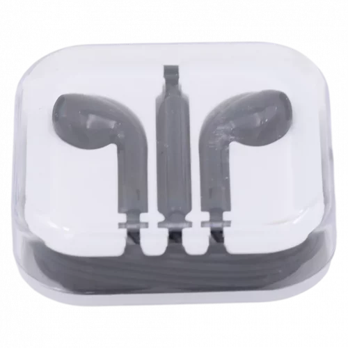 MUMUSO In-Ear Kopfhörer aus ABS+TPE, leicht und kompakt (Schwarz) – idealer Kopfhörer für Smartphone und unterwegs.