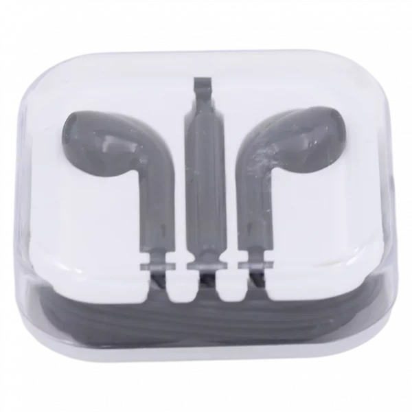 MUMUSO In-Ear Kopfhörer aus ABS+TPE, leicht und kompakt (Schwarz) – idealer Kopfhörer für Smartphone und unterwegs.