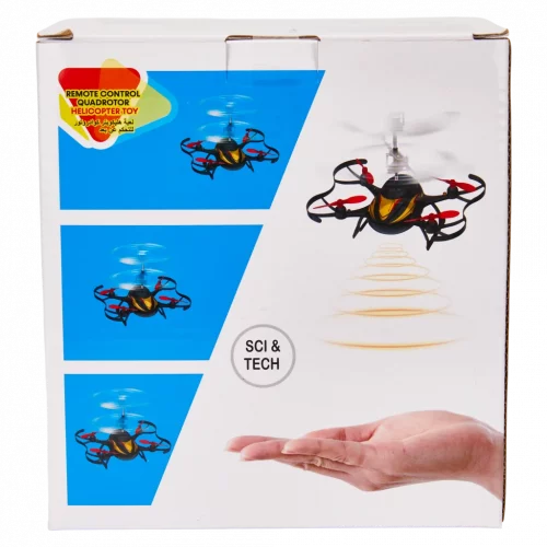 MUMUSO Induktions-Quadrocopter aus Polypropylen Schwarz mit Dual-Modus-Fernbedienung – modernes Drohnen Modellspielzeug für Jugendliche.
