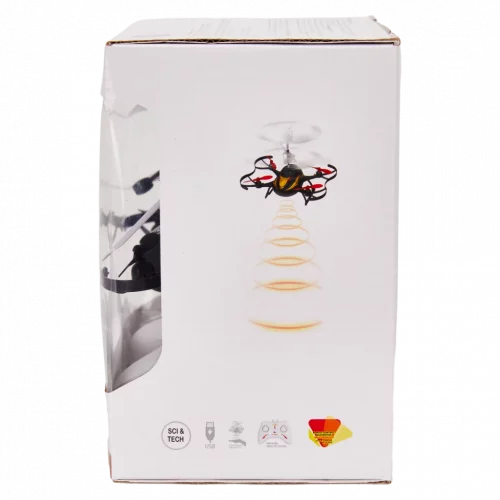MUMUSO Induktions-Quadrocopter aus Polypropylen Schwarz mit Dual-Modus-Fernbedienung – modernes Drohnen Modellspielzeug für Jugendliche.