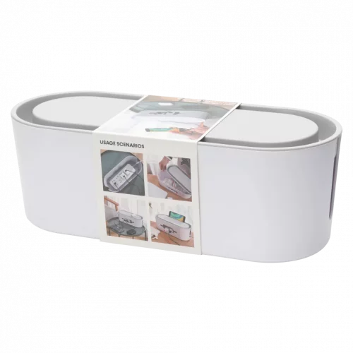MUMUSO Kabelaufbewahrungsbox aus Polystyrol, weiß – praktische Kabelbox für effektives Kabelmanagement im Haushalt.