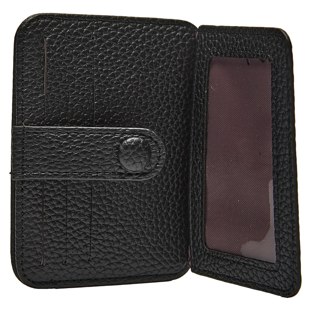 mumuso_kartentaeschchen_kunstleder_lychee_schwarz.webp MUMUSO Kartentäschchen aus Kunstleder mit Lychee-Prägung in Schwarz – kompaktes Kartenetui für Alltag und Ausweis.