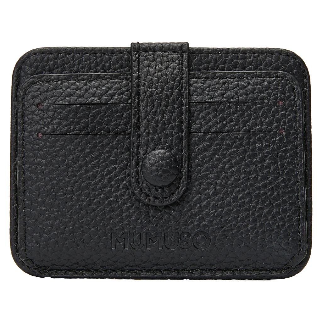 mumuso_kartentaeschchen_kunstleder_lychee_schwarz_3.webp MUMUSO Kartentäschchen aus Kunstleder mit Lychee-Prägung in Schwarz – kompaktes Kartenetui für Alltag und Ausweis.