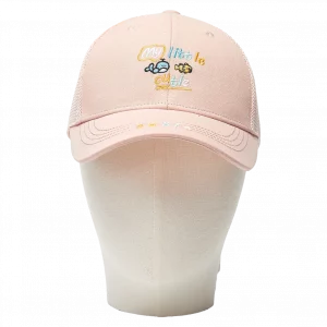 MUMUSO Kinder Baseball Cap mit Wal-Stickerei in Rosa – verstellbare Basecap für Mädchen, idealer Sonnenschutz.
