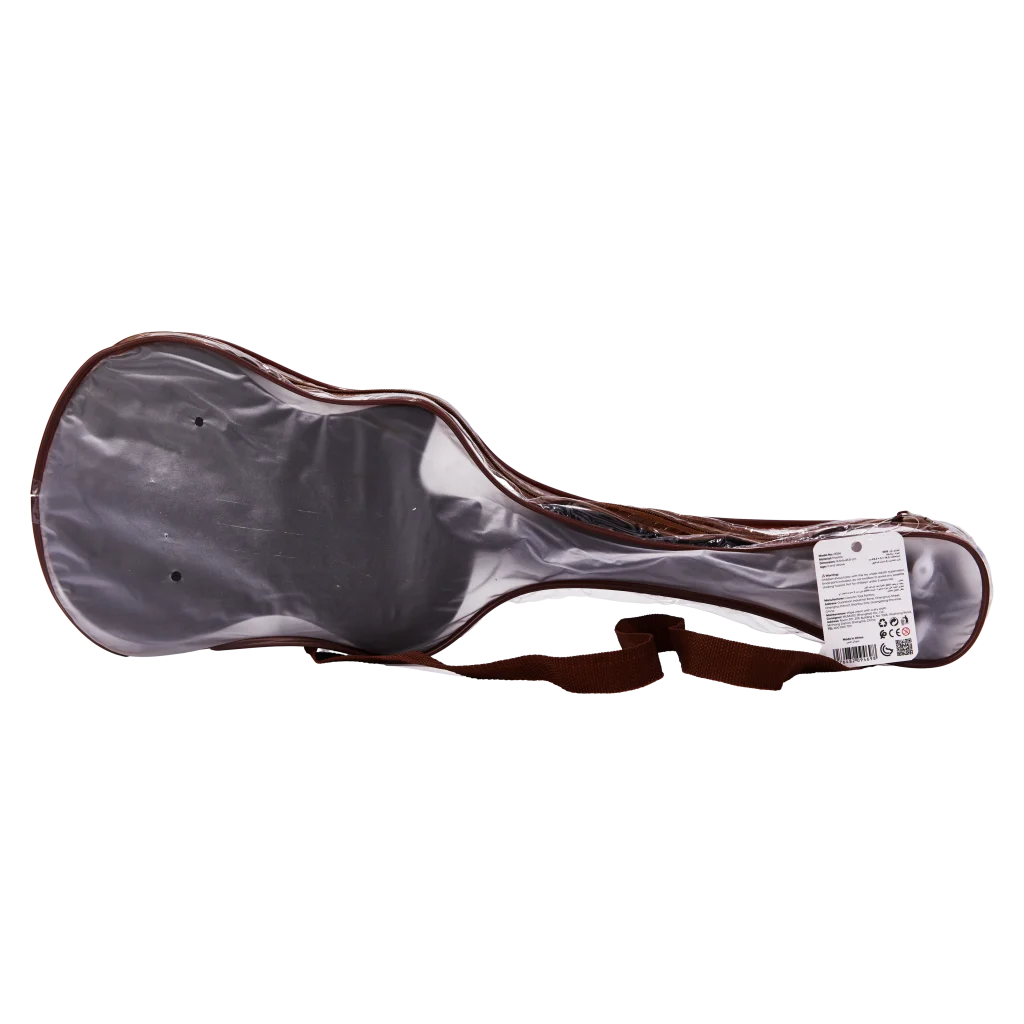 mumuso_kindergitarre_basswood_birke_rot_muster.webp MUMUSO Kindergitarre aus Basswood, klassisches Musikinstrument für Kinder mit rotem Print, musikalisches Spielzeug ab 3 Jahre.