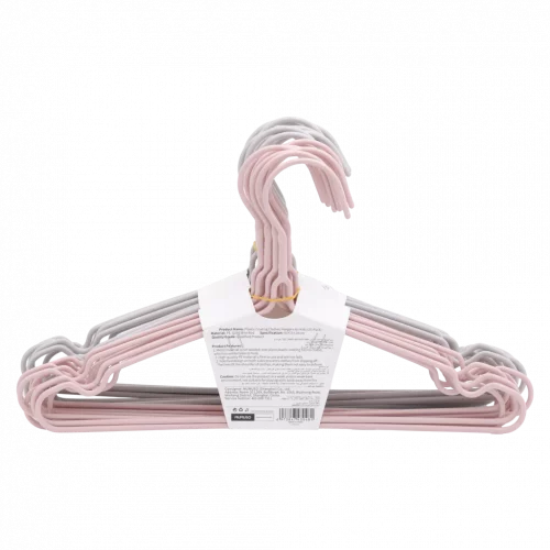 MUMUSO Kinderkleiderbügel aus PE und Stahldraht, 10er-Pack für Kinderkleidung – robust, leicht und ideal für das Kinderzimmer.