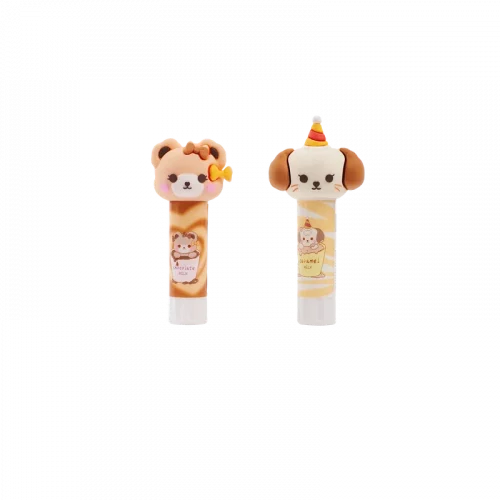 MUMUSO Klebestift mit Tier-Design, 42,5 g (Beige) – niedlicher Klebestift für Kinder und Büroartikel.