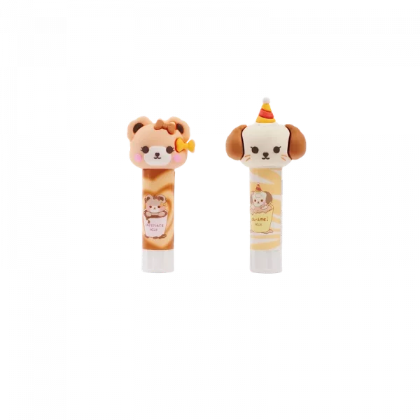 MUMUSO Klebestift mit Tier-Design, 42,5 g (Beige) – niedlicher Klebestift für Kinder und Büroartikel.