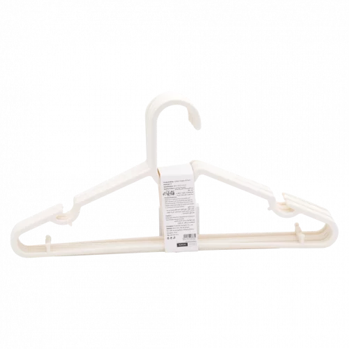 MUMUSO Kleiderbügel 8er-Pack aus PP in Creme – stabiler Kleiderbügel aus Kunststoff für Kleiderschrank und Haushalt.
