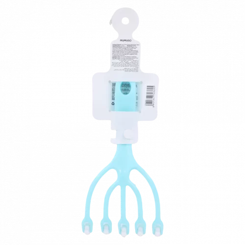 MUMUSO Körpermassagegerät in Handform mit vier Rollen in Blau – vielseitiger Körpermassager zur Selbstmassage.