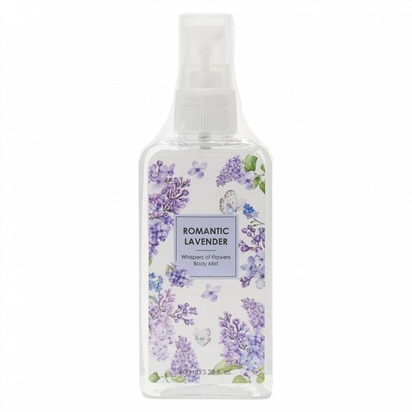 MUMUSO Körperspray Lavendelduft, Body Mist, 100 ml (Transparent) – sanftes Duftspray für Damen mit Lavendelnote.