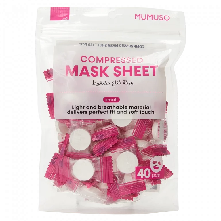 MUMUSO Maskentuch, 40 Stück komprimierte Einweg-Maskentücher für Gesichtspflege in Weiß – ideales Maskenpapier für individuelle Pflege.