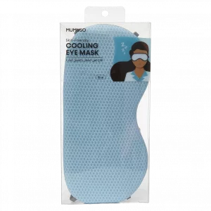 MUMUSO kühlende Augenmaske mit Gel-Pads (Blau), hautfreundlich – ideale Entspannungsmaske für sensible Haut.